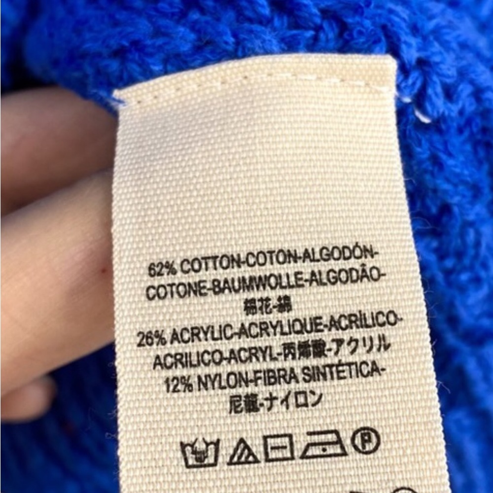 FREE PEOPLE Sunday V Neck Sweater Blue NWT - Picture 10 of 14
